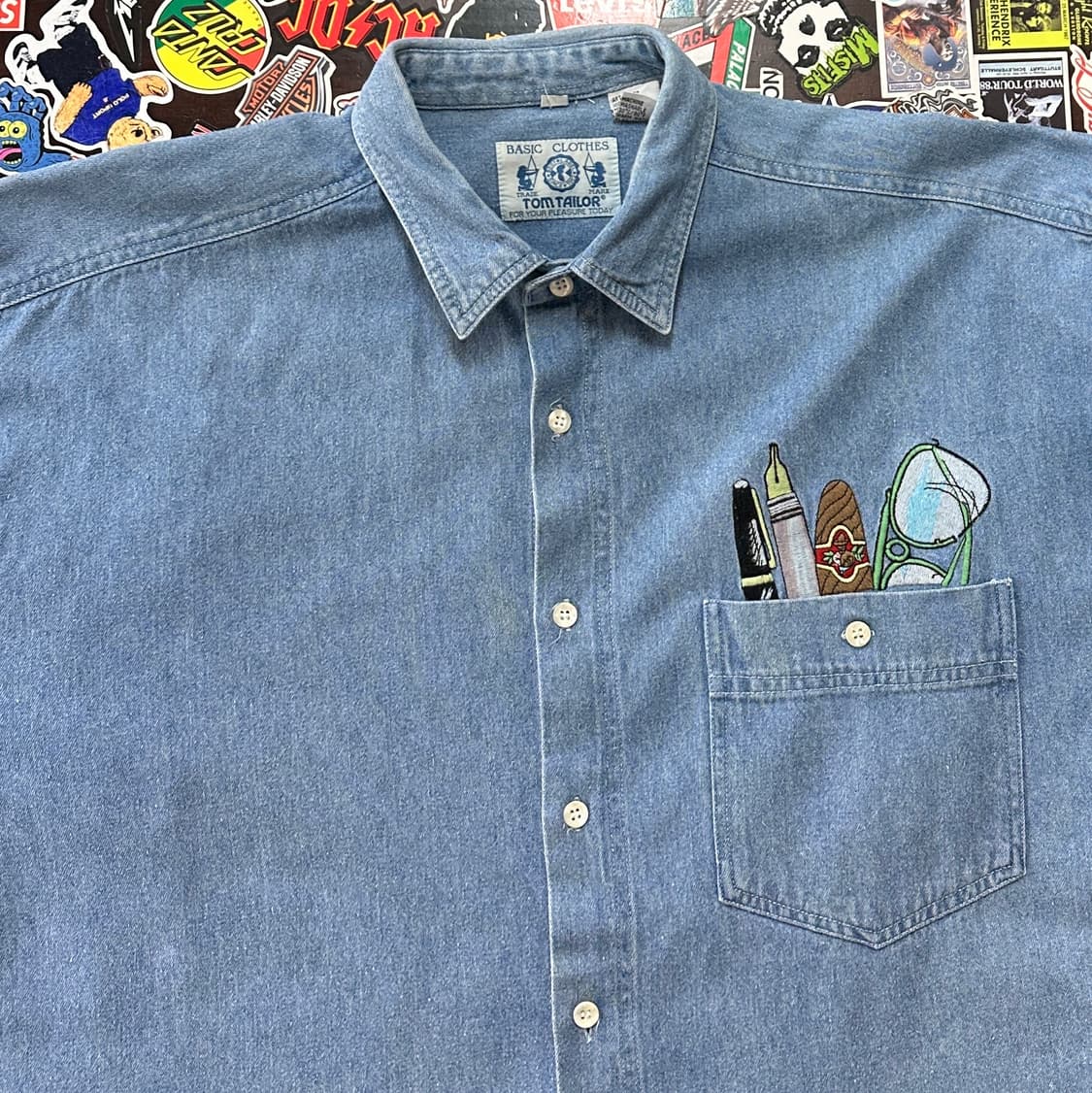 90s 톰 테일러 데님 셔츠 XL 상품이미지3