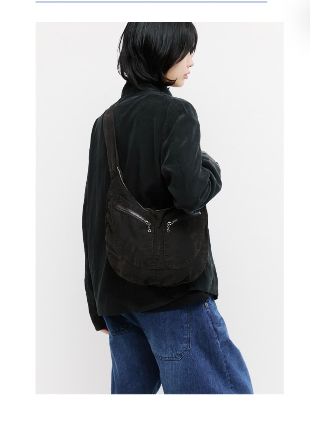  해칭룸 Dyed Twin Bag Black Camo 가방 상품이미지2
