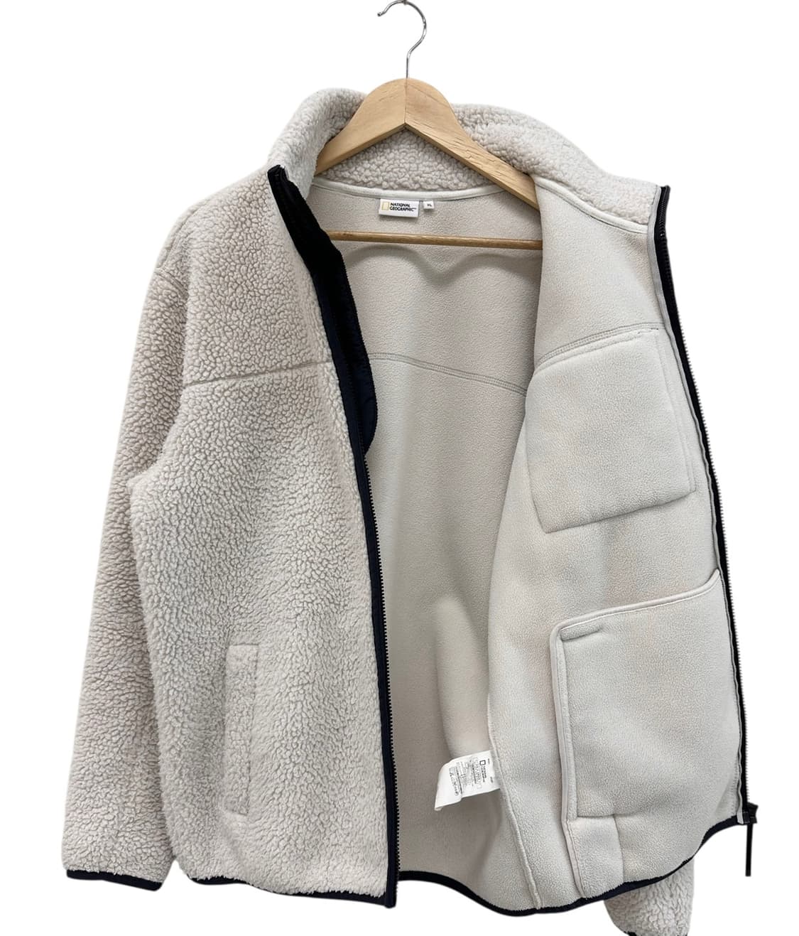 내셔널지오그래픽 뽀글이 기모 플리스 후리스 아이보리 (XL) 상품이미지8