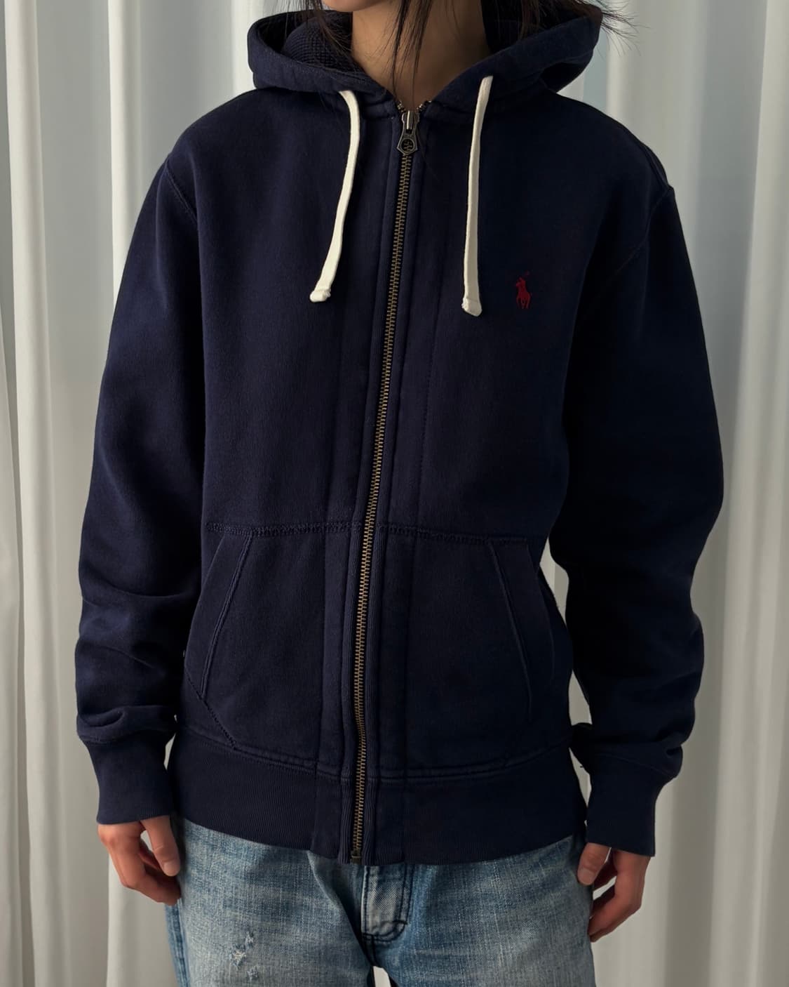 [S]폴로 랄프로렌 써멀 후드집업 navy 상품이미지1