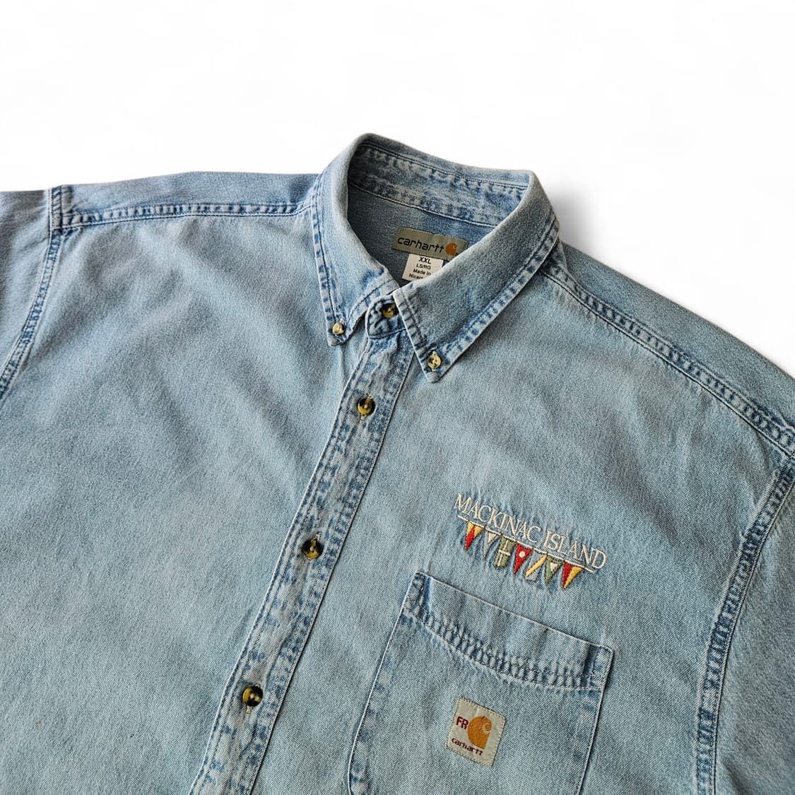 FR칼하트 면 오버핏 긴팔셔츠 XXL 상품이미지3