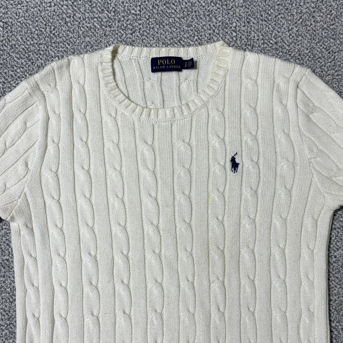 폴로 랄프로렌 꽈배기 니트 S 상품이미지3