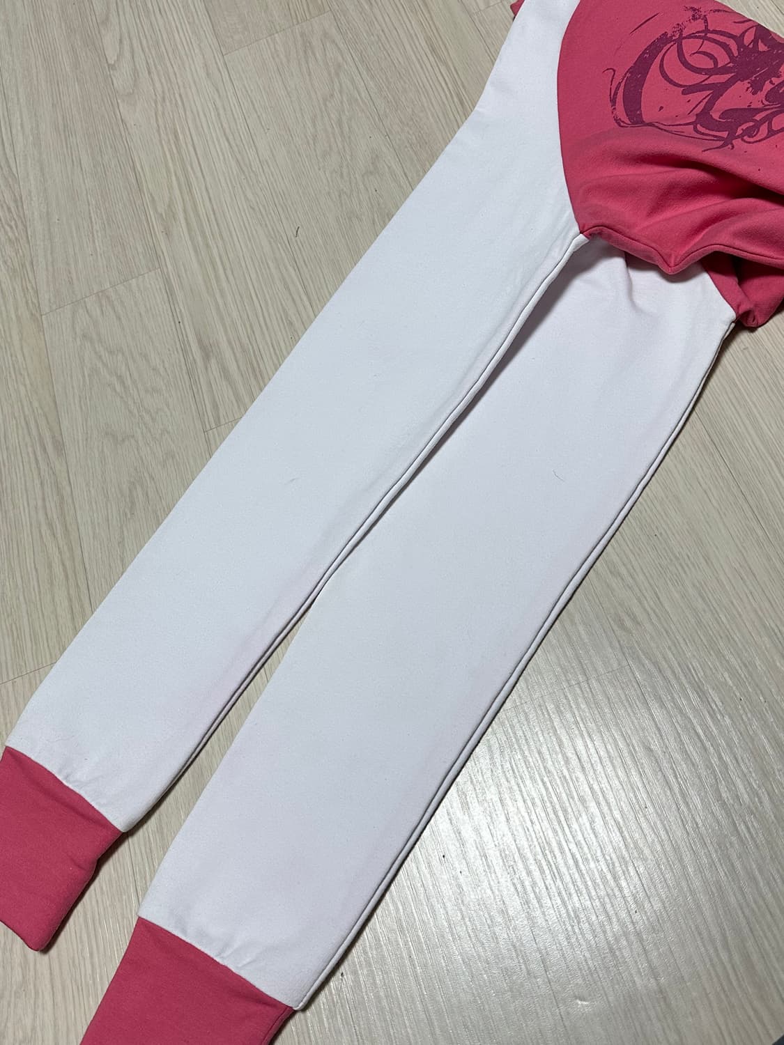 희귀) 오클리 OAKLEY 백로고 코튼 배색 집업 자켓 핑크 상품이미지6