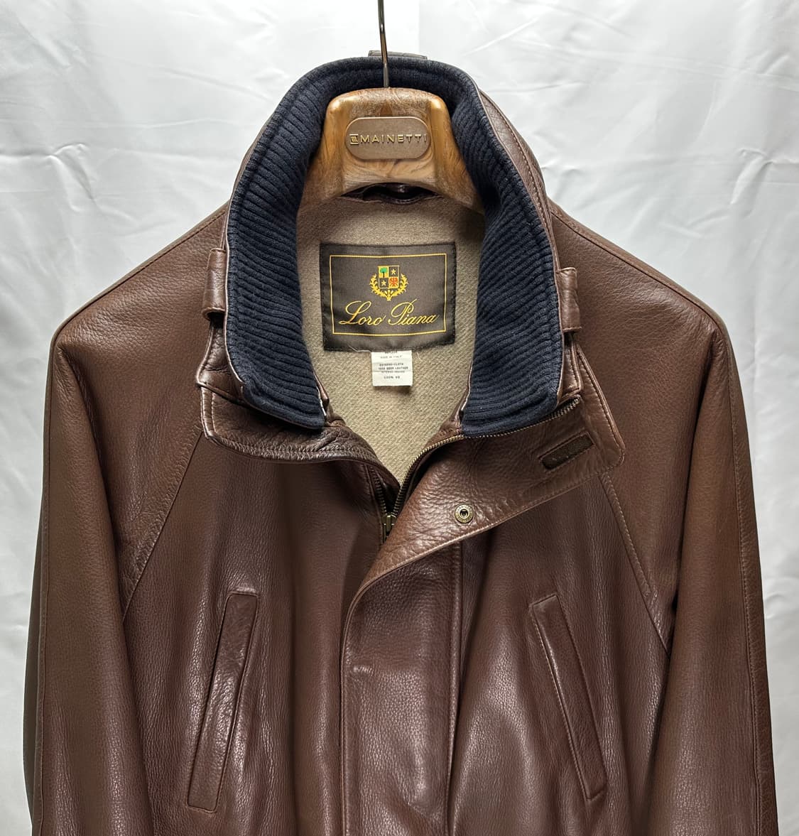 로로피아나 디어스킨 아이서 자켓 XL(110) 판매 상품이미지2