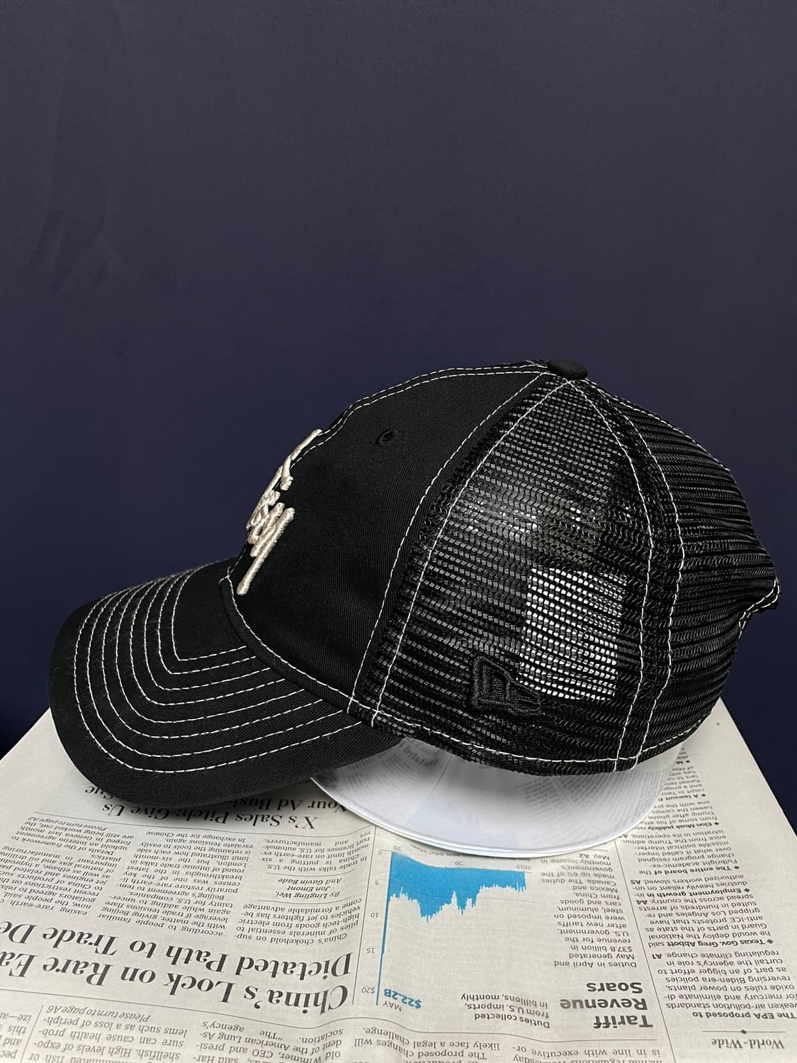 스투시 뉴에라 9Twenty 베이직 트러커 블랙 상품이미지2