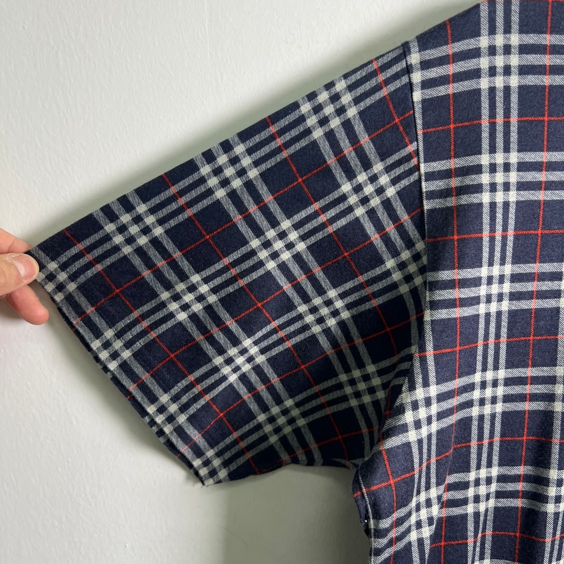 버버리 빈티지 노바 체크 반팔 폴로 셔츠 M 상품이미지6