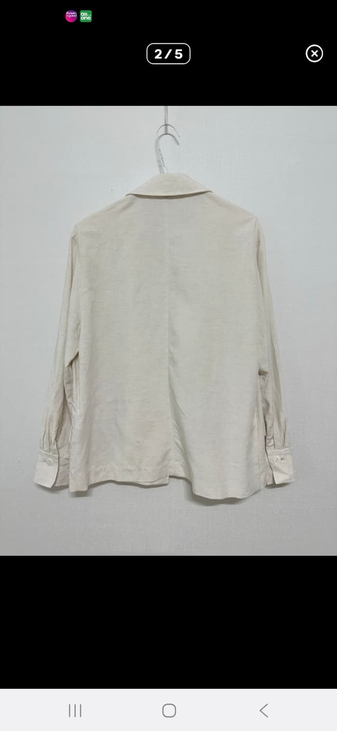 MORGAN 면 마 자켓 상품이미지2