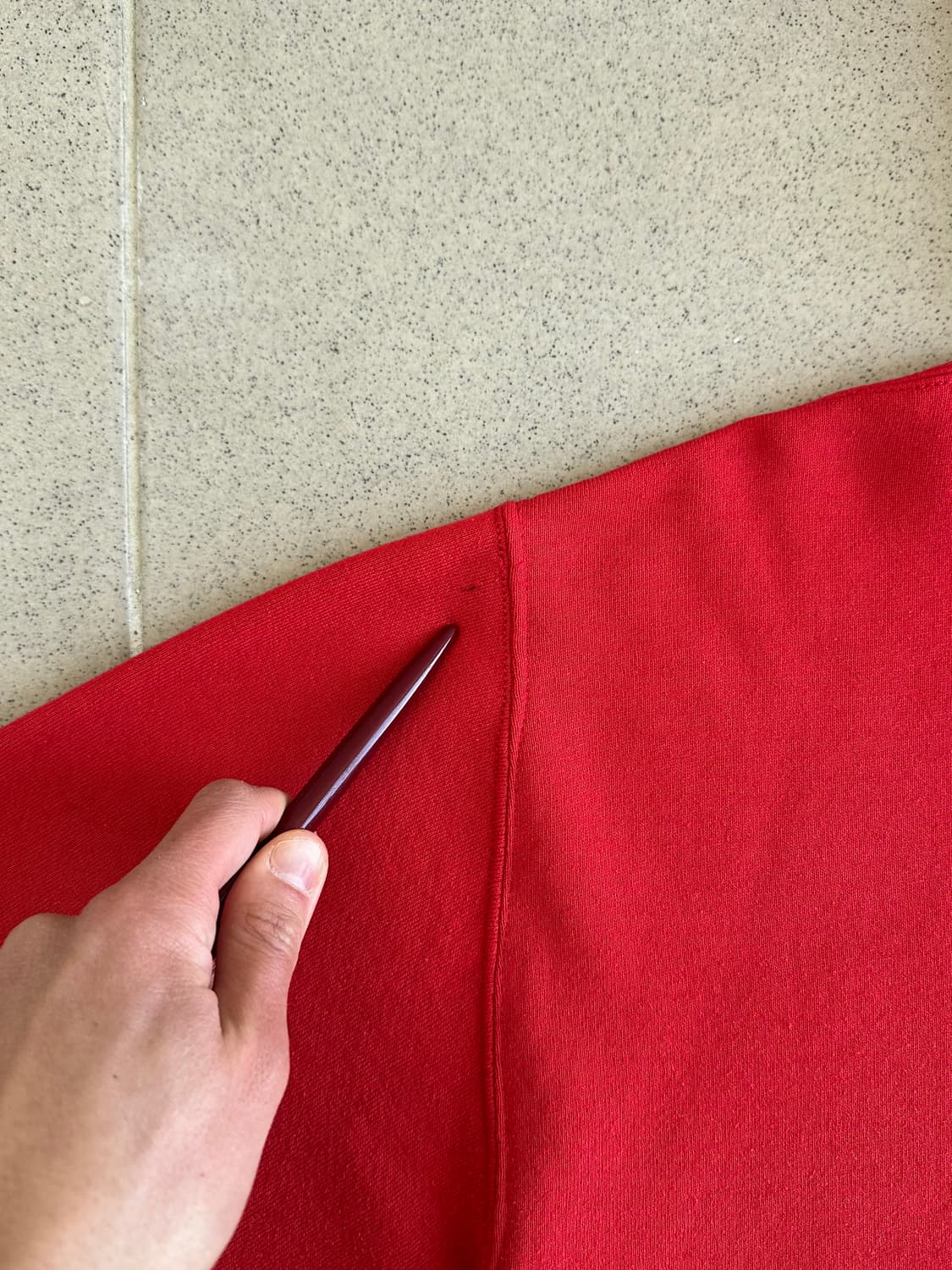 90s 빈티지 러셀 후드집업 레드 XL USA 상품이미지7