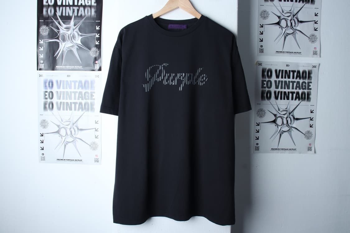 (L-2XL) 비슬로우 반팔 티셔츠 빅로고 블랙 올드스쿨-H31397 상품이미지2