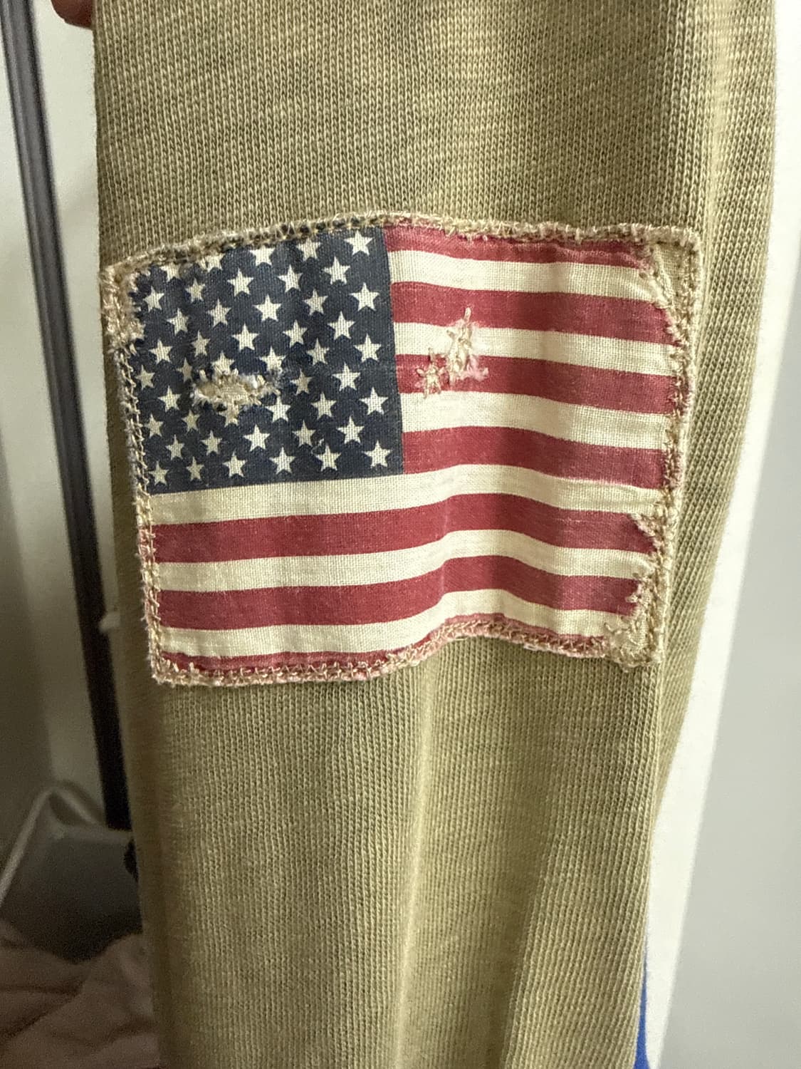 폴로 랄프로렌 유니크 성조기 럭비티 L 상품이미지3