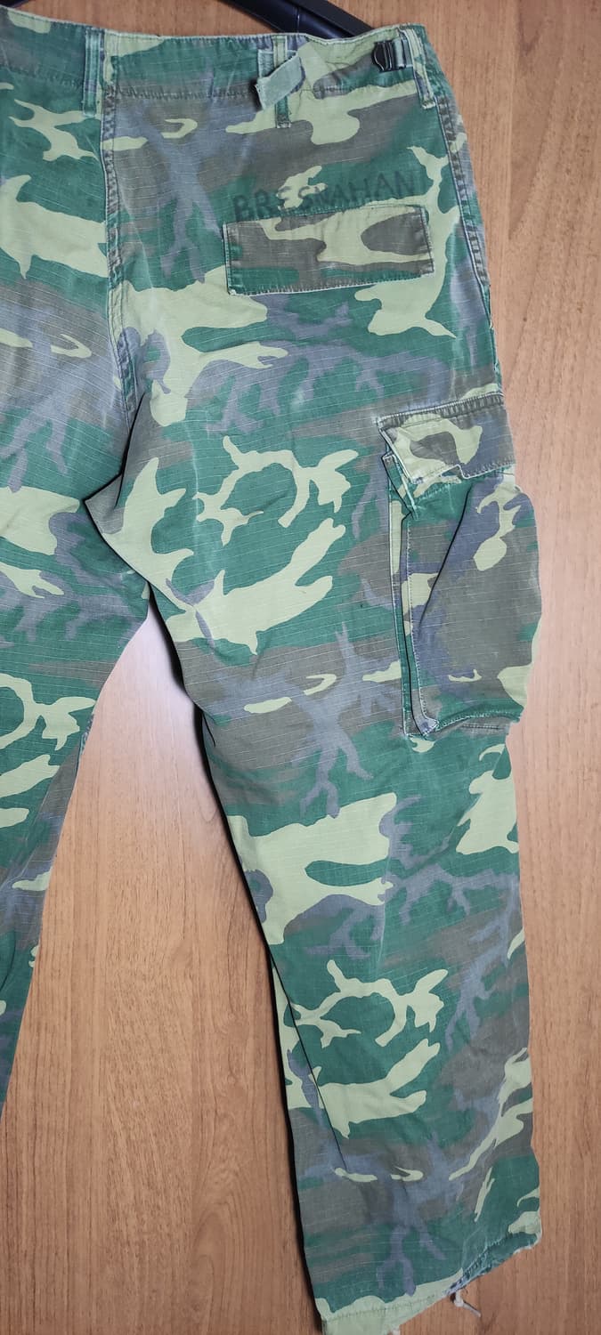 70s 미군 rdf 카모팬츠 허리 43.5cm 상품이미지5