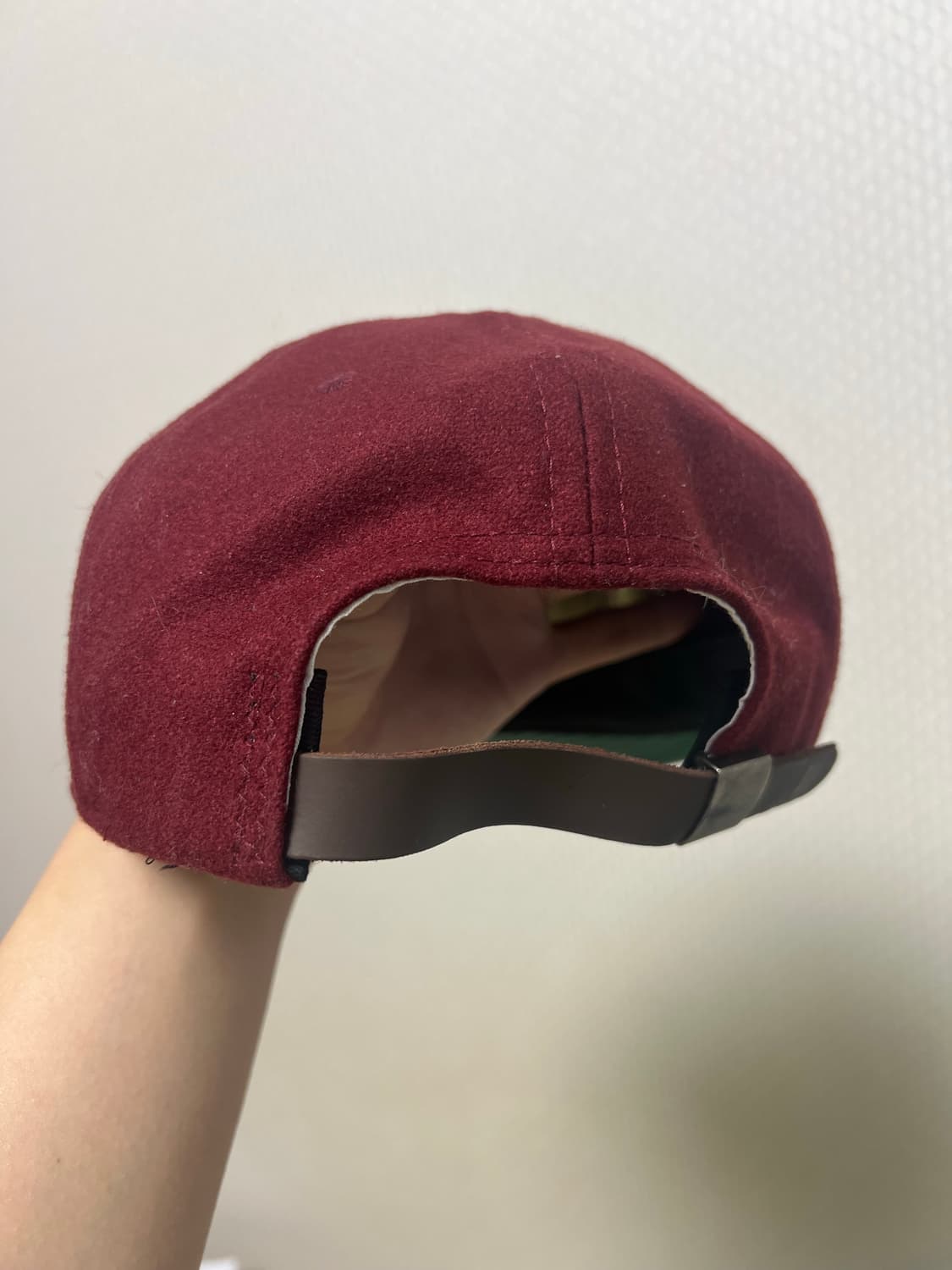 이벳필드 USA 버건디 울 볼캡 상품이미지3