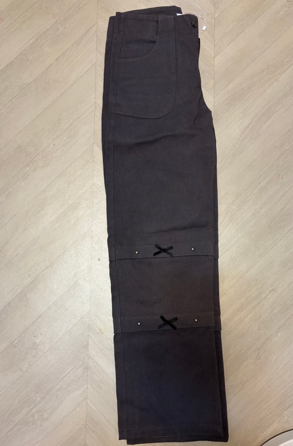 셋업이엑스이 RIBBON STUD COTTON STRAIGHT PANTS 상품이미지3