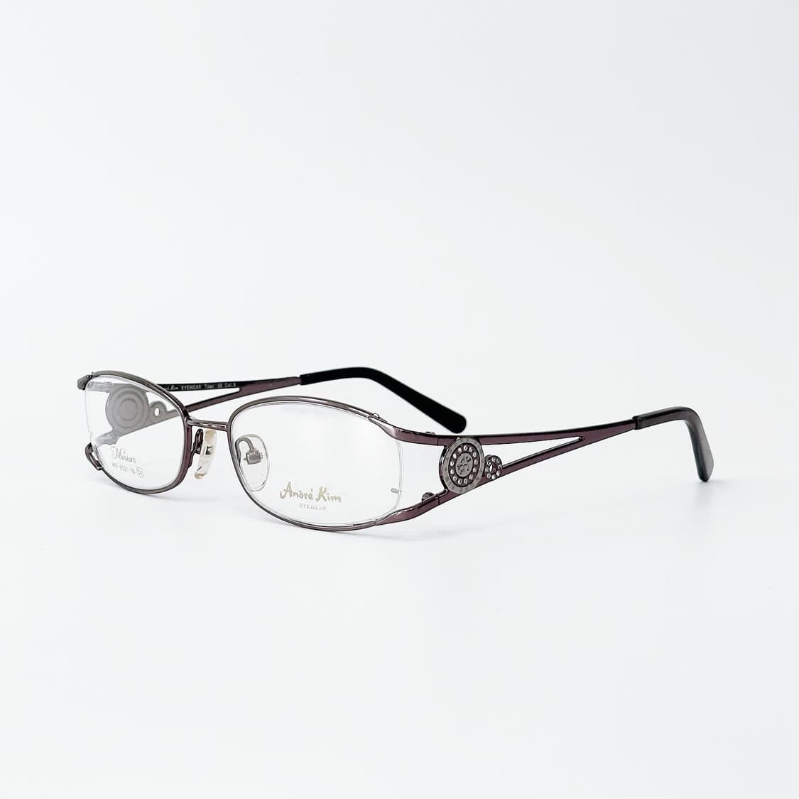 Andre Kim 앙드레김 로고 메탈 데드스탁 빈티지안경 상품이미지4