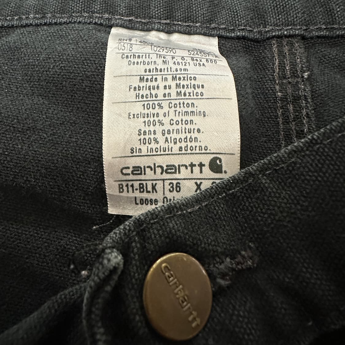 CARHARTT b11 carpenter pants 상품이미지3