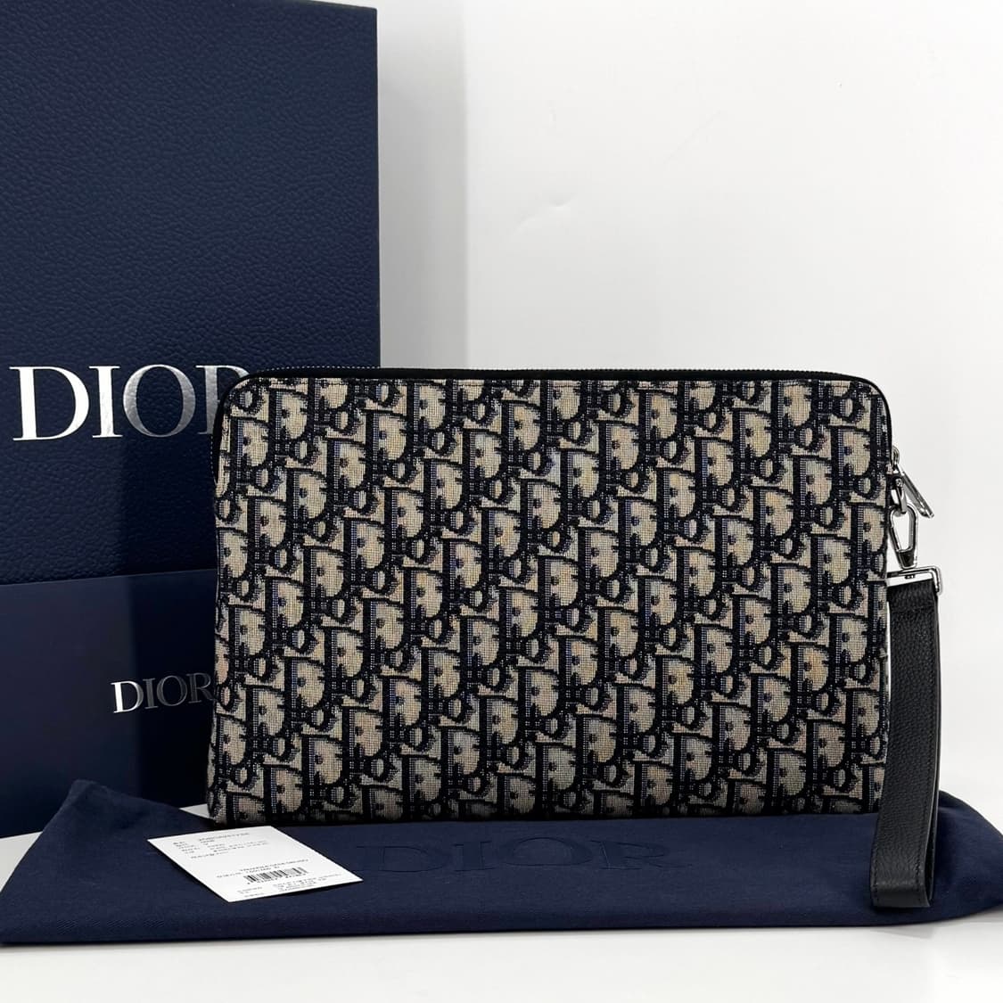 디올 오블리크 자카드 스트랩 클러치백 (2OBCA251YSE) 상품이미지3