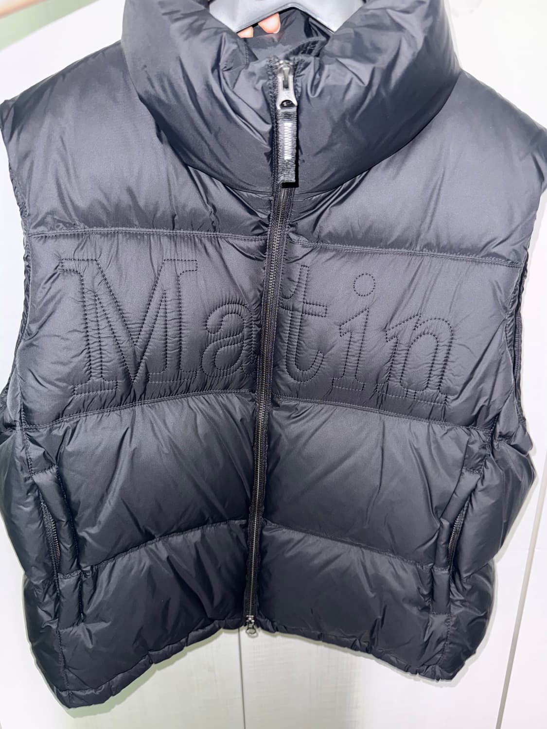 마뗑킴 조끼패딩 블랙 상품이미지3