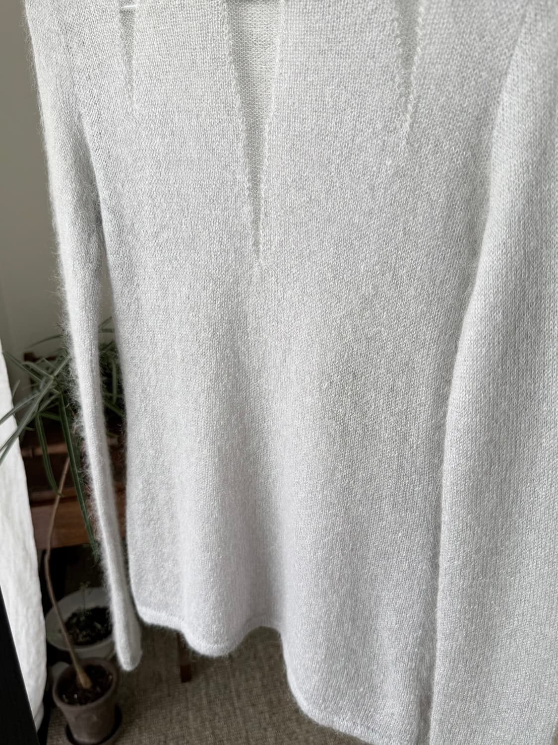 italian light grey mohair knit 상품이미지6