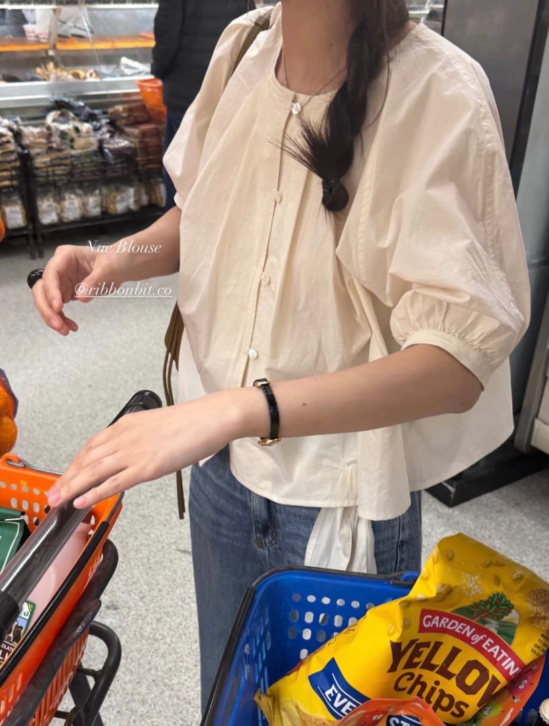 리본빛 nue 블라우스  상품이미지1