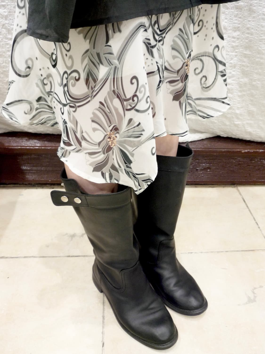 Grey Fleur Swing Skirt 상품이미지3