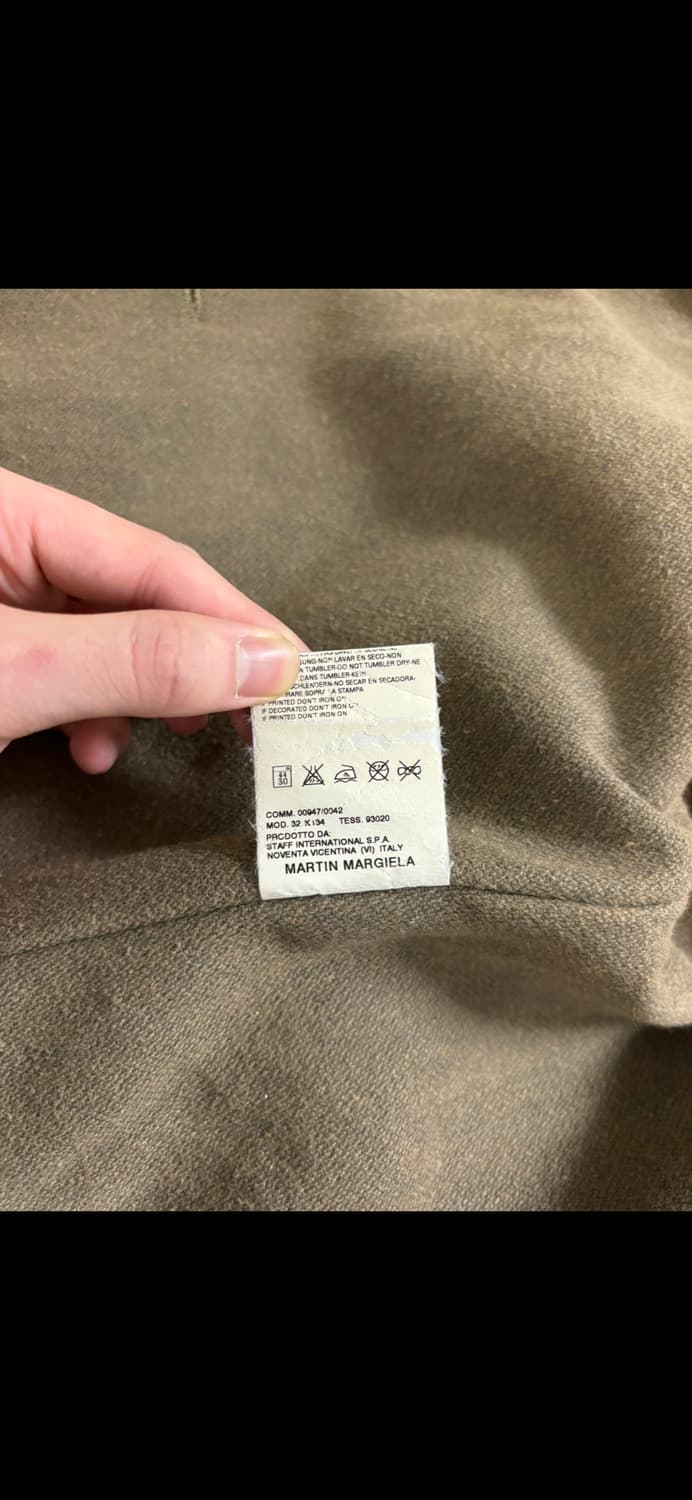메종 마틴 마르지엘라 no.6 카키 베이지 자켓 상품이미지8