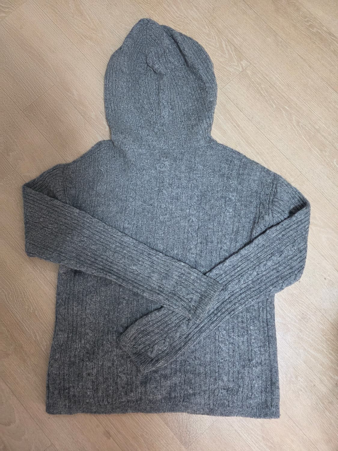 배드보이 여성 울 니트 후드집업 M 상품이미지5