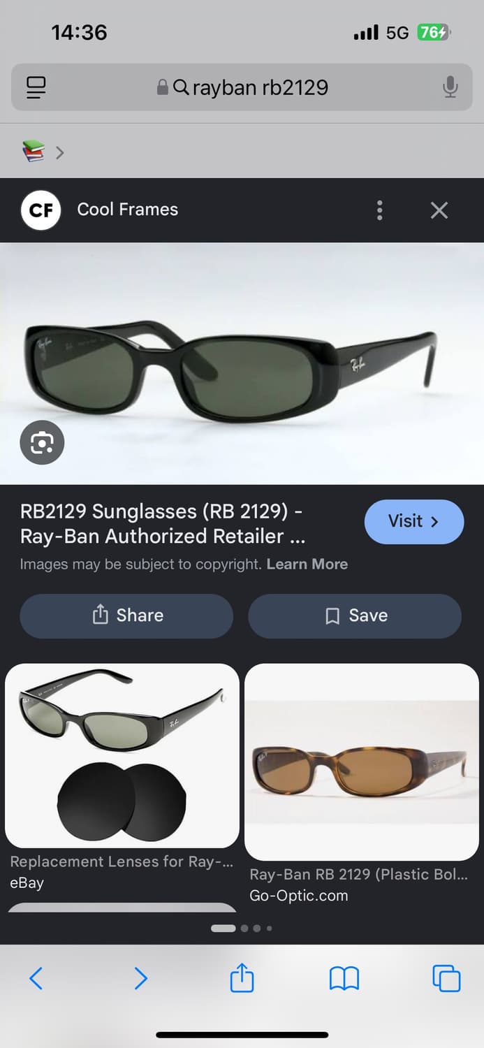 레이밴 rayban rb2129 블랙 색상 구해요 상품이미지1