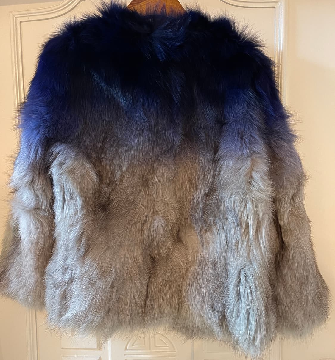 그라데이션 리얼 라쿤 퍼 자켓 M사이즈 상품이미지3