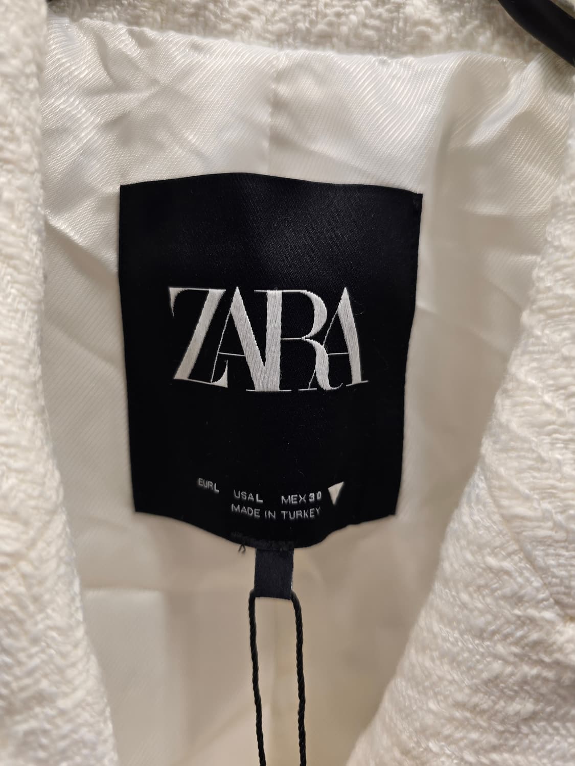 새상품) 자라 트위드 크롭 블레이저 자켓 L (77) 상품이미지6