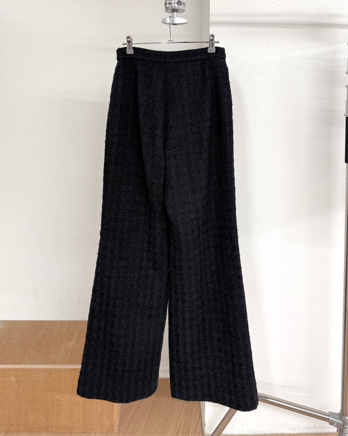 샤넬 블랙 2022컬렉션 트위드 트라우저 상품이미지4