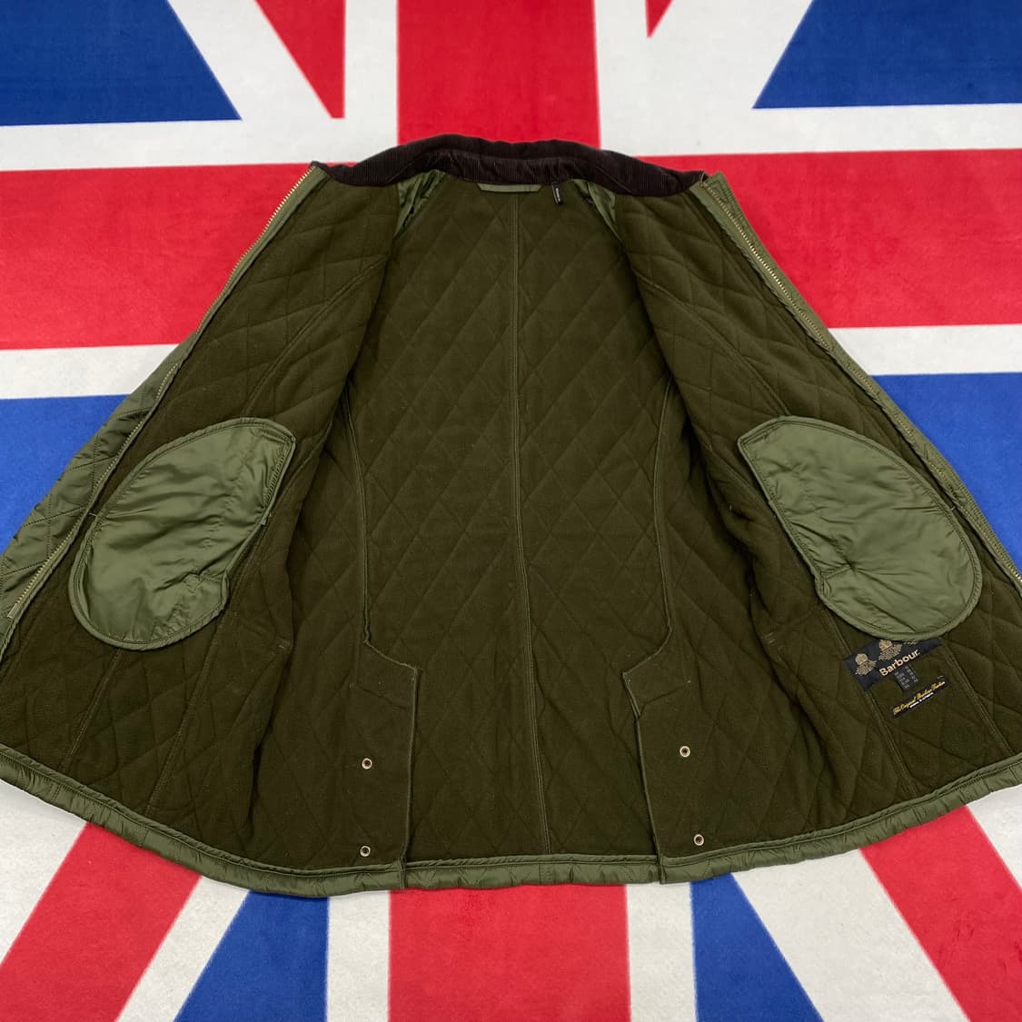 바버 비드넬 퀼팅자켓  uk14 실측 여성66 상품이미지5