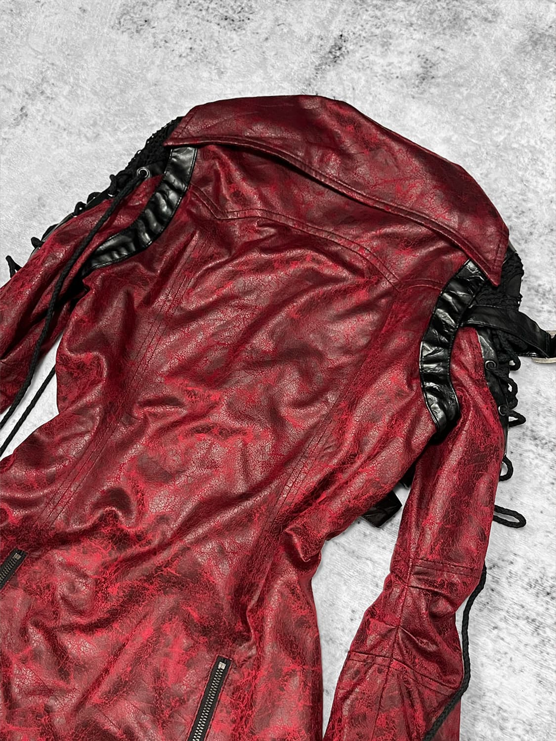 (punk rave) v-kei bondage leather coat  상품이미지8