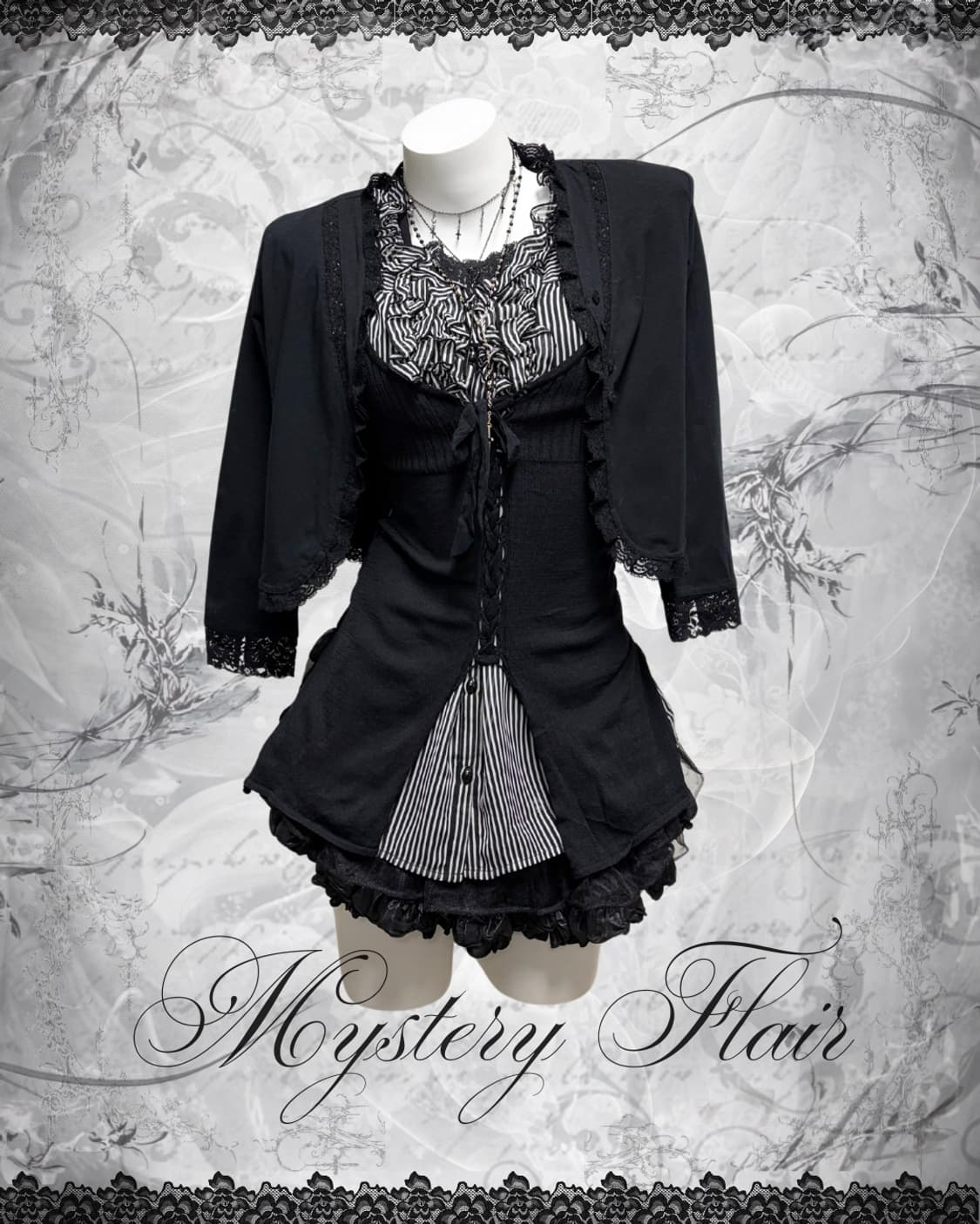 공겜여주 로맨틱 고스 코디세트 4pcs 상품이미지3