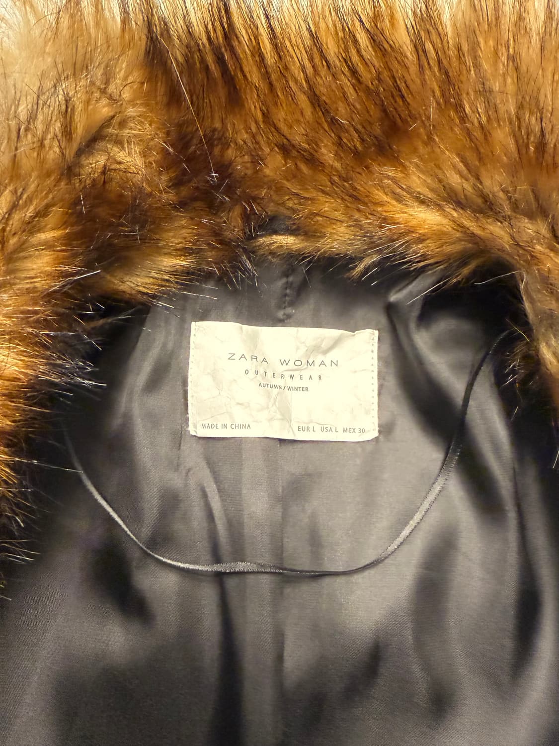 자라 밍크퍼 코트 L 정품 상품이미지6
