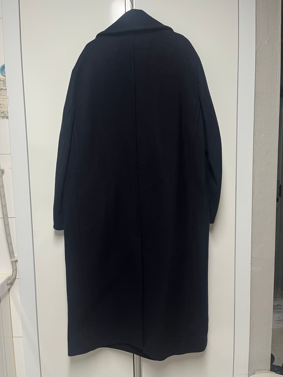 [Low Classic] 로우클래식 오버사이즈 네이비 더블 롱 코트 상품이미지2