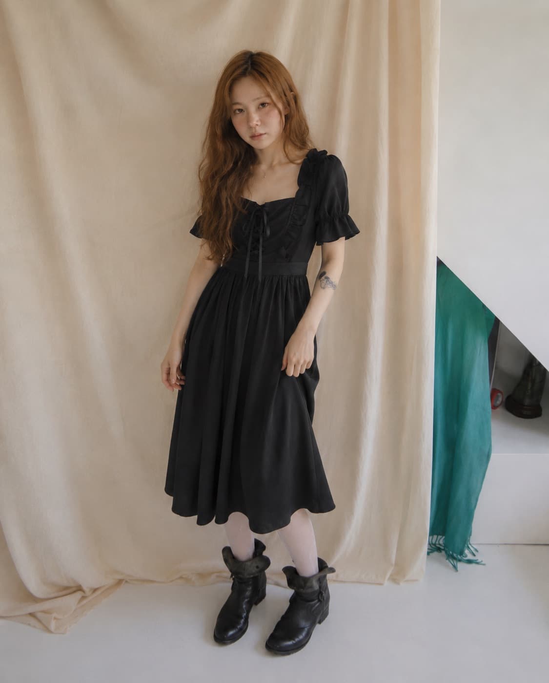 디어 마이 러브 디마럽 고딕 로즈 블랙스완 코르셋 원피스 히메갸루 로리타 상품이미지3