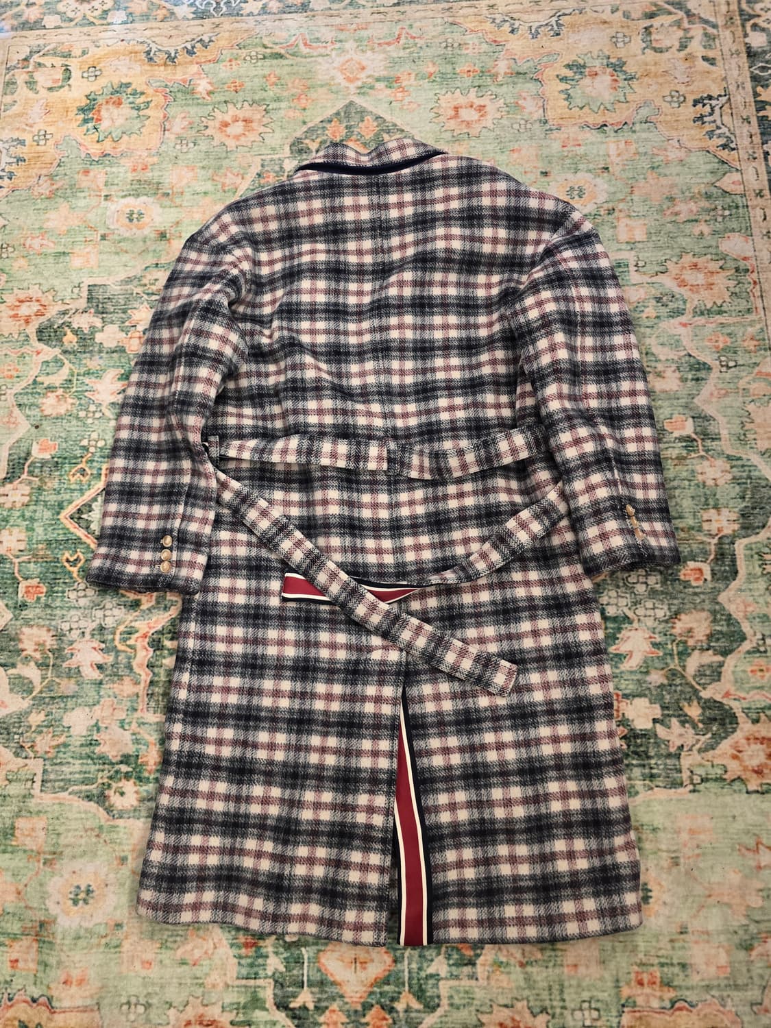 로맨틱 크라운(Romantic Crown)체크 울코트 상품이미지6