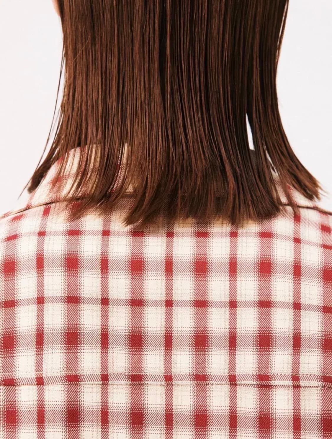 타일레 옴브레 체크 셔츠  레드 (사이즈 2) 상품이미지2