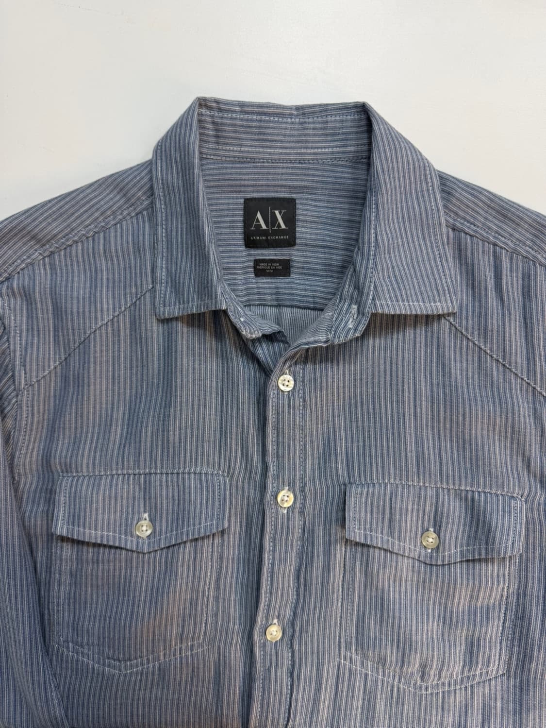 아르마니 익스체인지 스트라이프 셔츠  상품이미지1