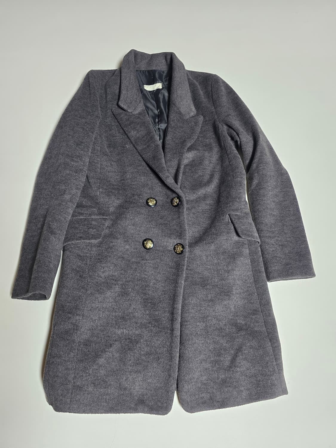 NOTE 더블 울 하프코트 (그레이)85 상품이미지1