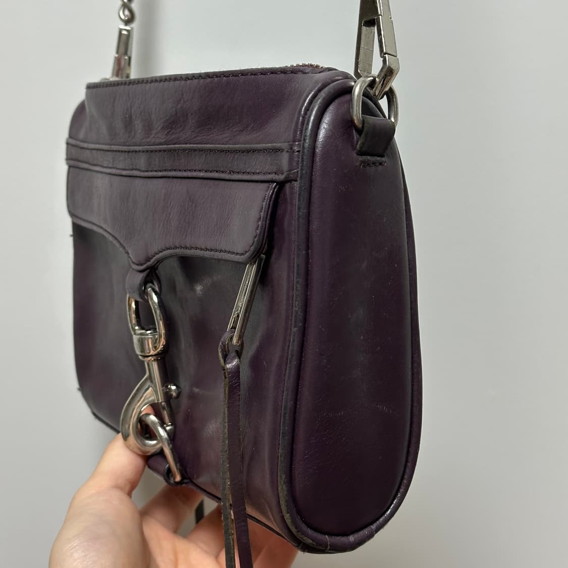 정품 레베카밍코프 미니 MAC 크로스백 버건디 상품이미지4