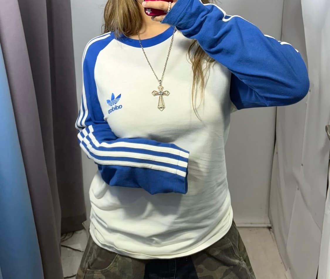 아디다스 흰파 롱슬리브  상품이미지3