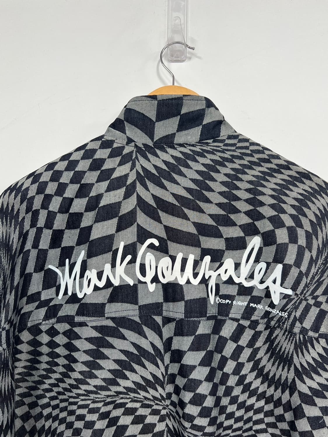 마크곤잘레스 체크 패턴 백로고 프린팅 자켓 상품이미지4