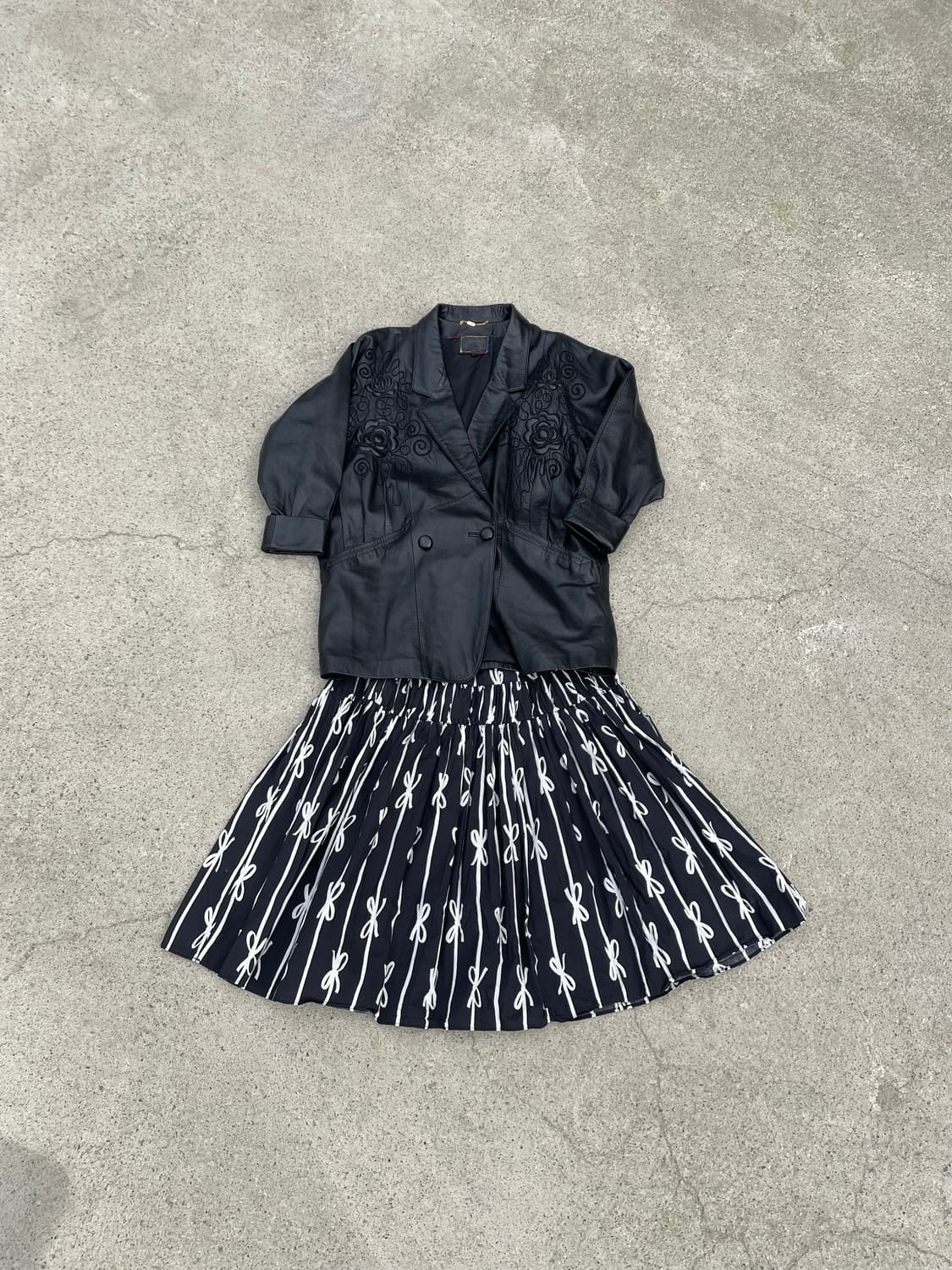 Black floral cord embroidery jacket 상품이미지2