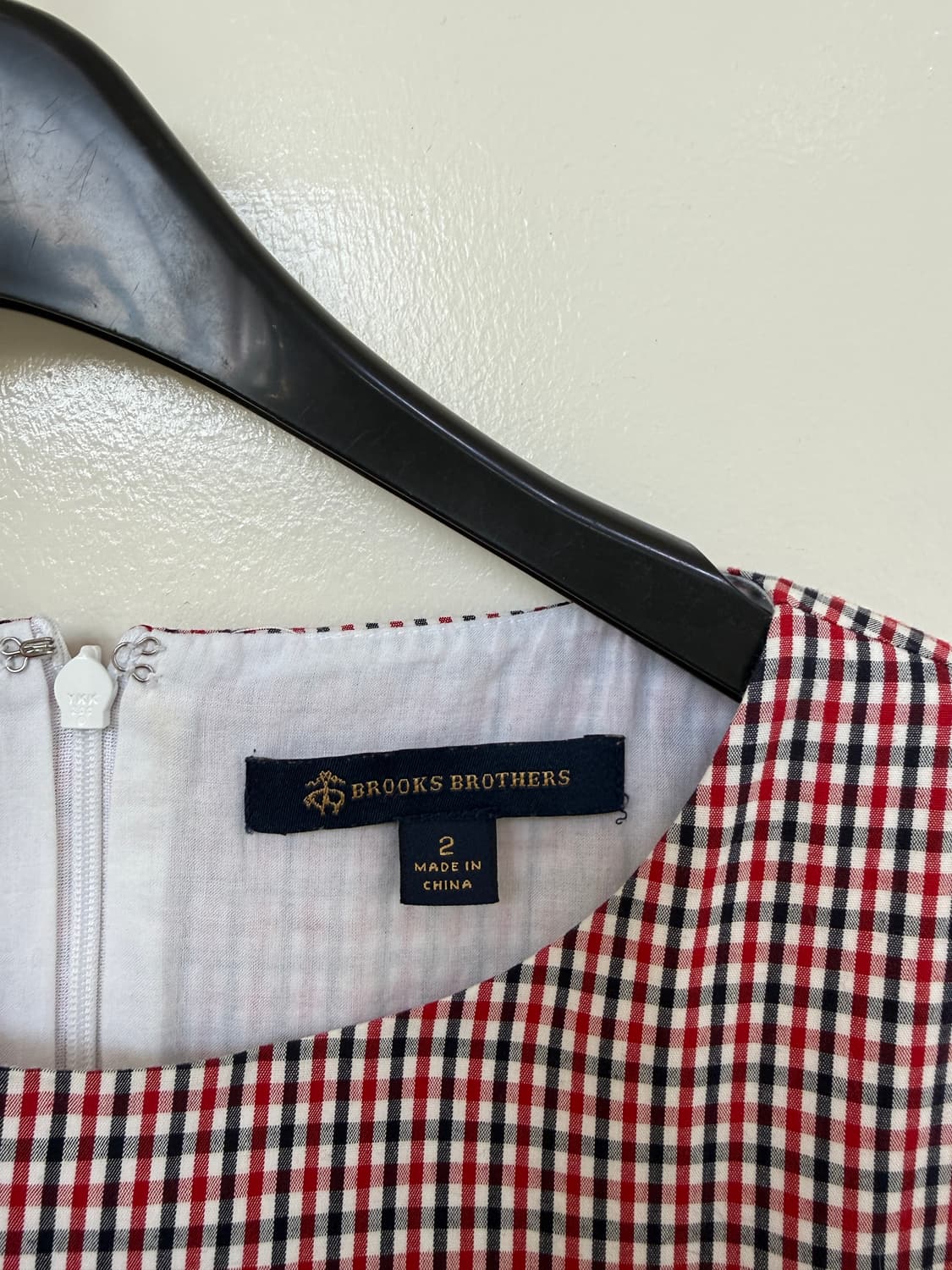 브룩스브라더스 체크 민소매 원피스 상품이미지2