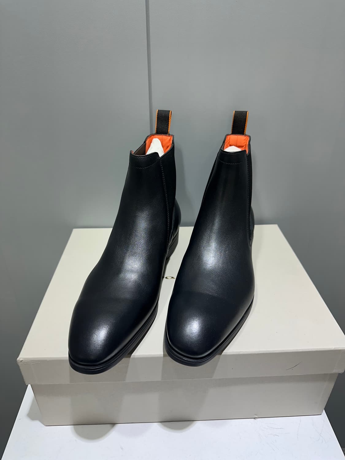 (정품/새상품) SANTONI 산토니 남성 레더 첼시 부츠 상품이미지1