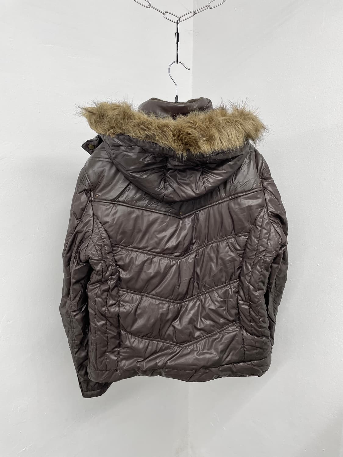 y2k 브라운 투웨이 패딩 자켓  상품이미지4