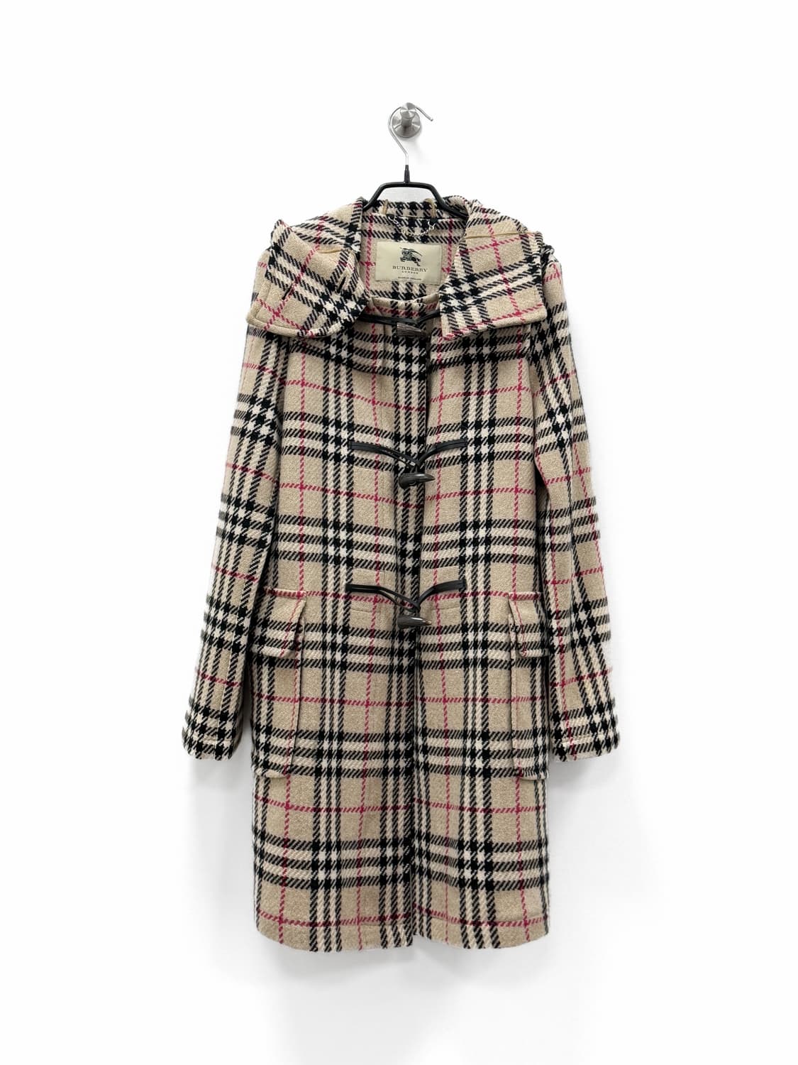 버버리 런던 노바체크 울 더플 코트 상품이미지2