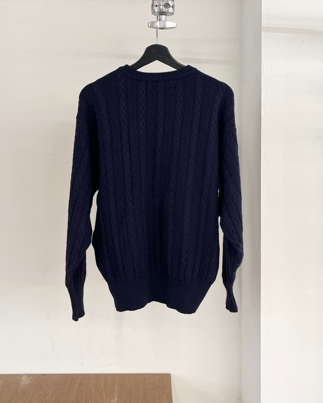 발렌시아가 네이비 케이블 니트 스웨터 상품이미지6