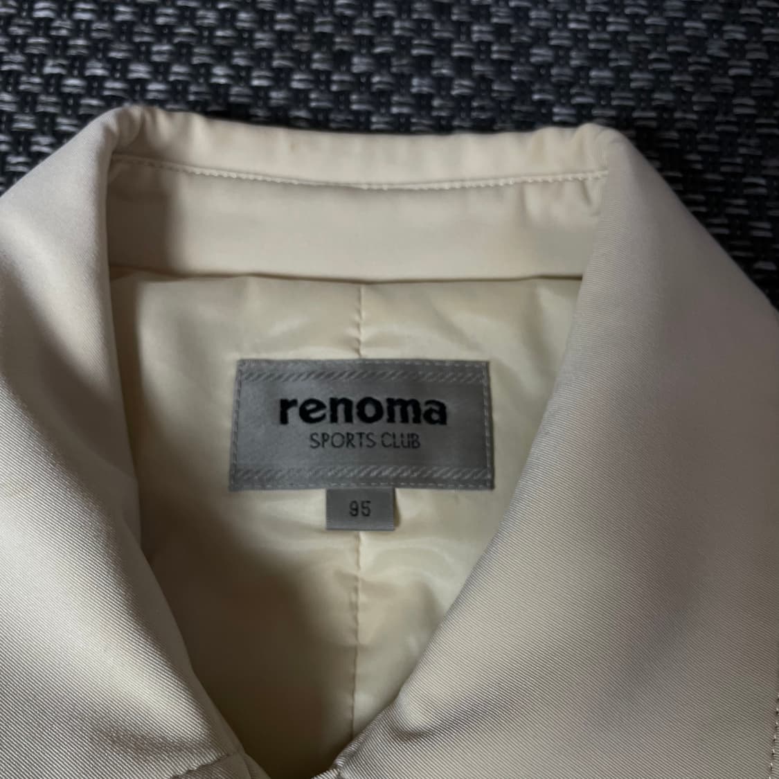 레노마 스포츠 연베이지 니트 폴리 집업 자켓 95 상품이미지4